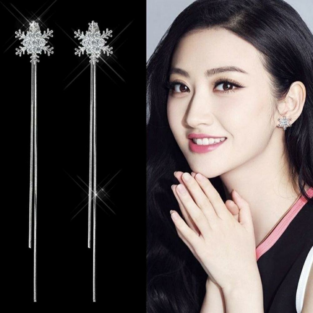❄Snowflake Dangling Tassel Earrings❄